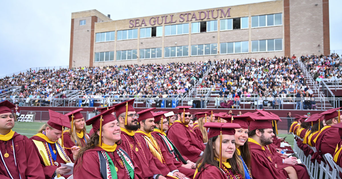 2025 Undergraduate Commencement at Sea Gull Stadium